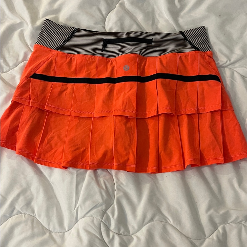 lululemon athletica Orange Mini Skirt